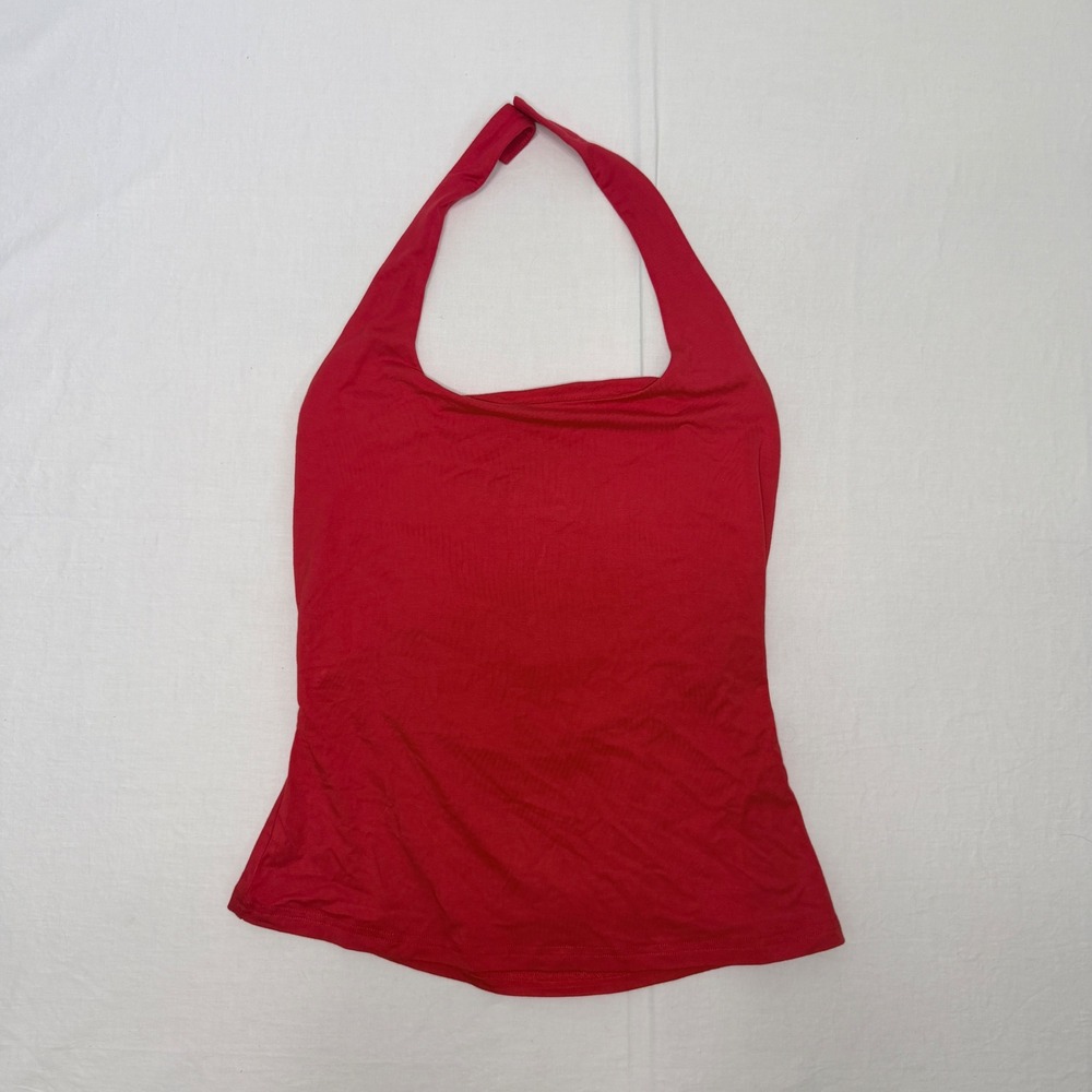NWT PrettyGarden Womens Medium Red‎ Halter Cowl Neck Top Y2K Going Out Shirt